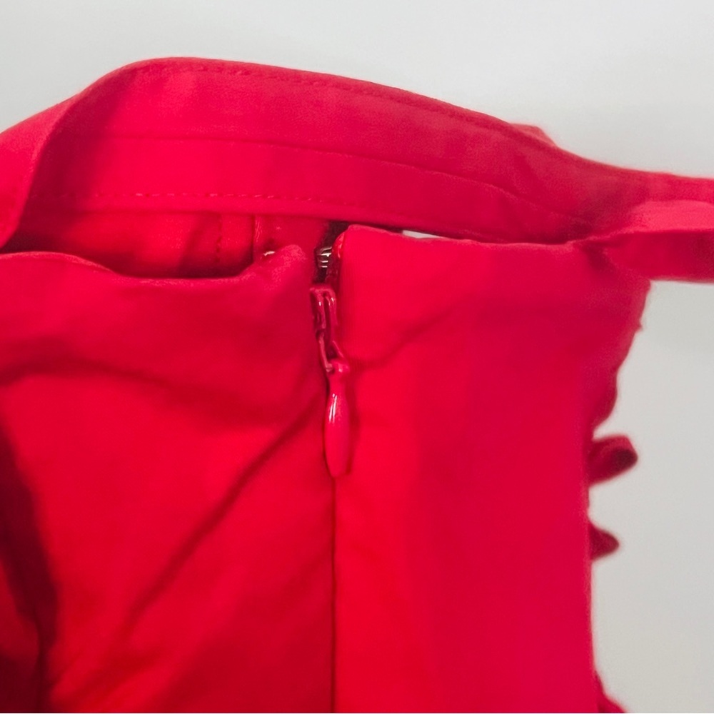 House of CB Carmen red Rose Bustier Vibrant Red Midi Dress size small plus cup - Picture 11 of 14